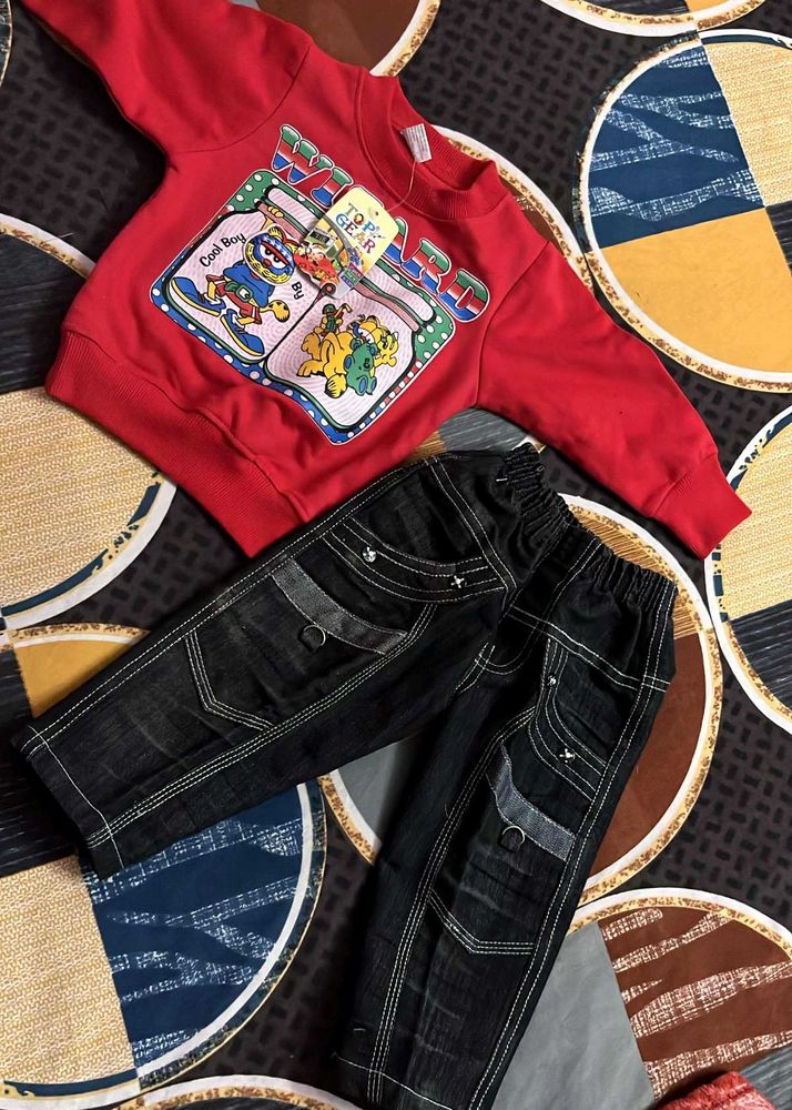 Infants Kid Boys Tshirt And Jeans