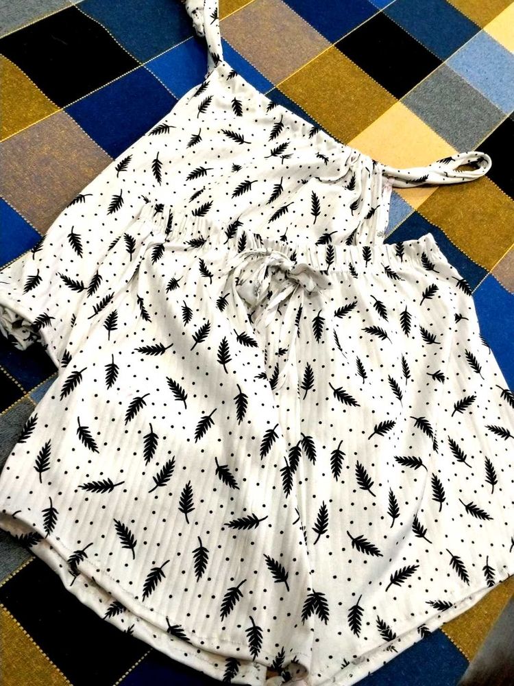 Cute Printed Pajama Set