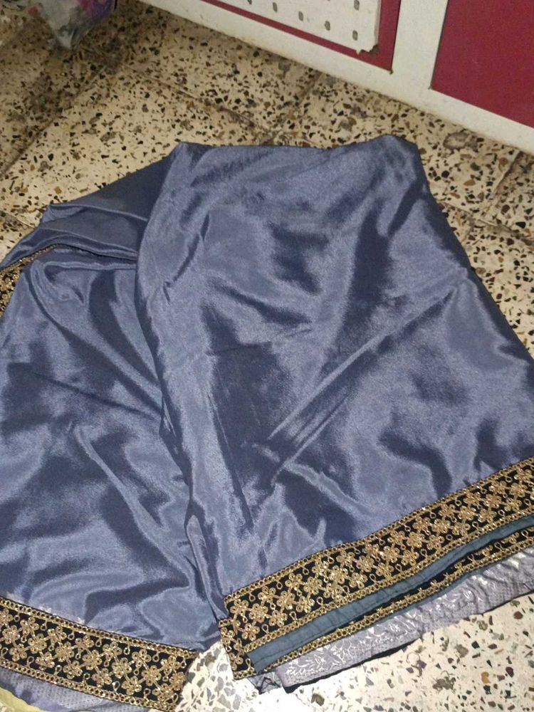 Satin  Crape Saree