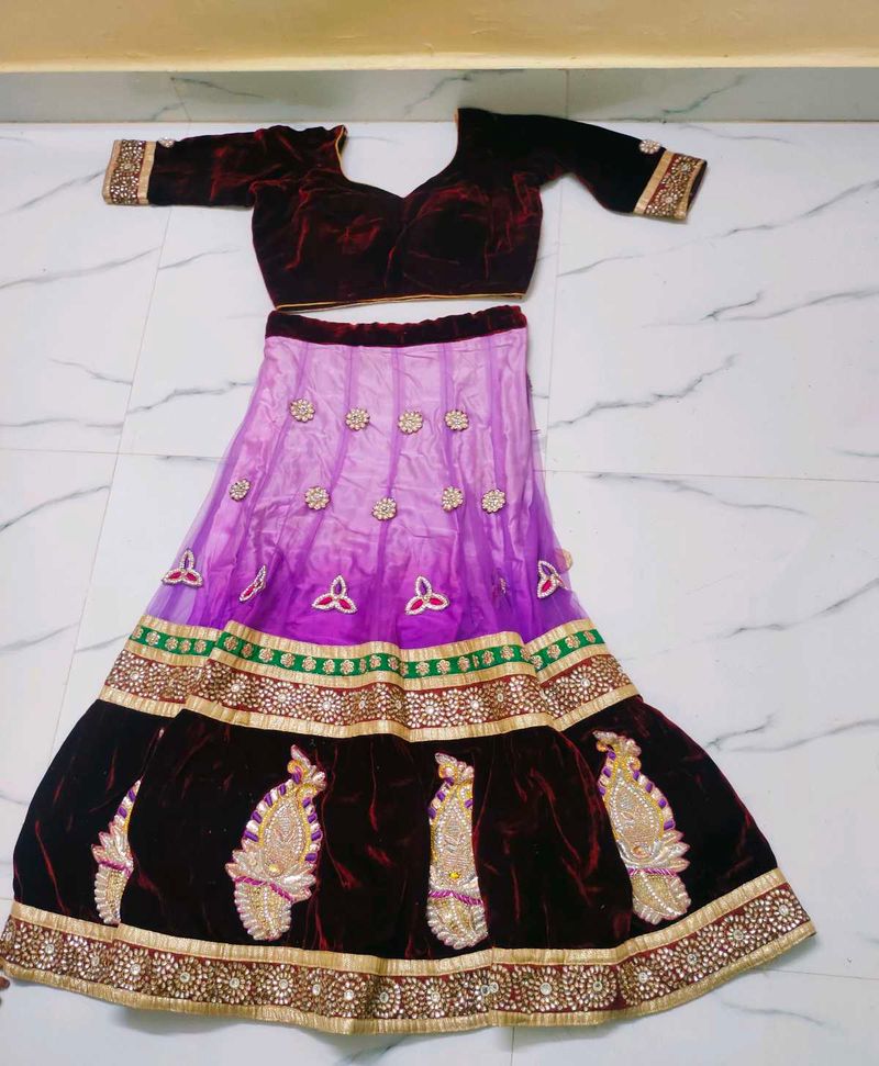 Heavy Work Lehnga Choli With Dupatta