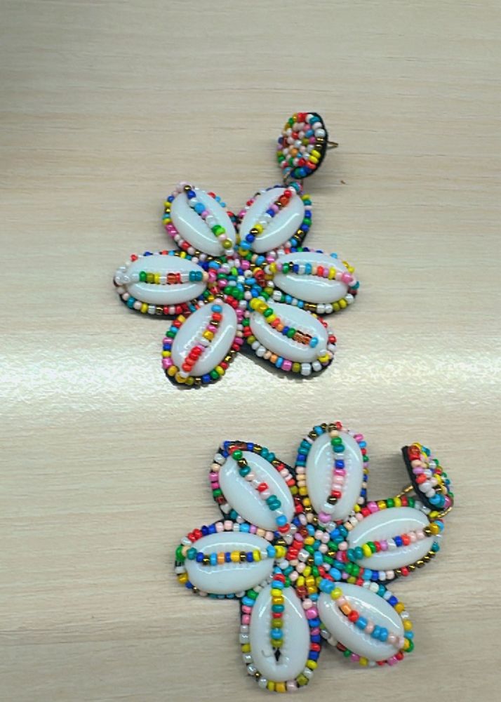 Seashell Flower Earrings