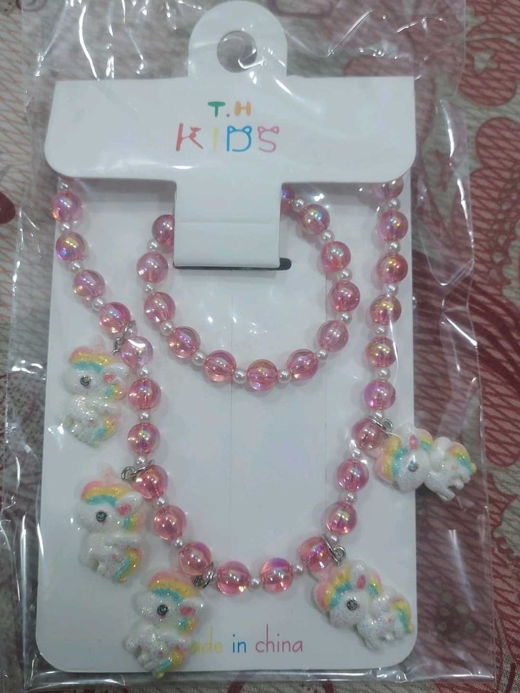 Unicorn Necklace &amp; Bracelet Set
