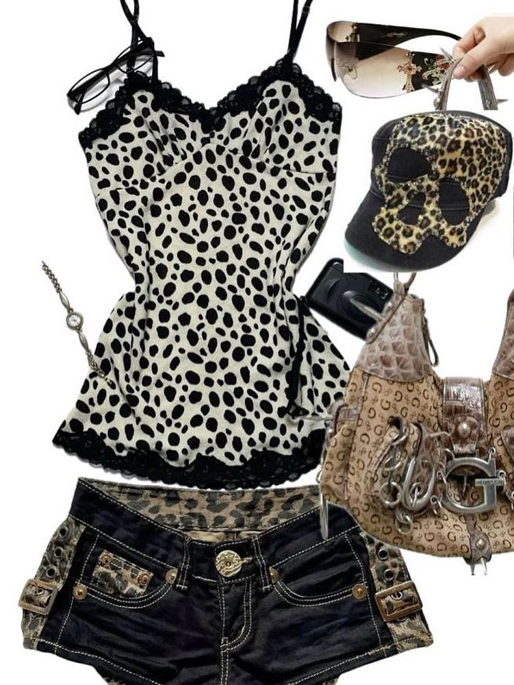 Leopard Y2k Lace Cami🪽