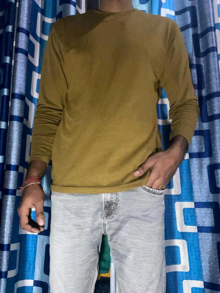 Olive Green Long Sleeve T-Shirt