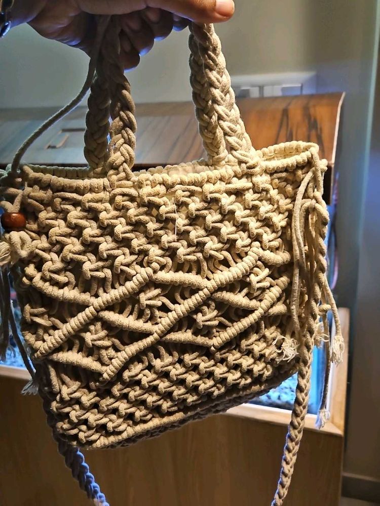 Women MACRAM TOTE BAG ON SALE