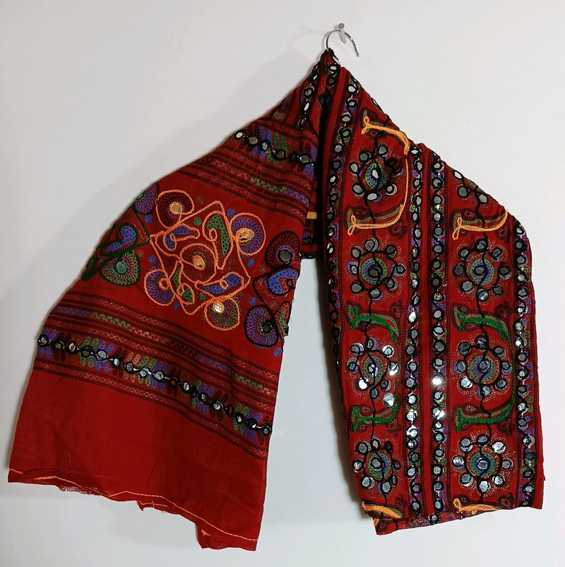 Women&#39;s Red Traditional Dupatta