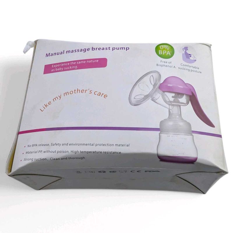 Manual Breast Pump Massage Suction Baby Feeding