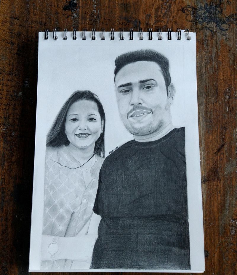 Customised Portrait Sketches🤗❤️