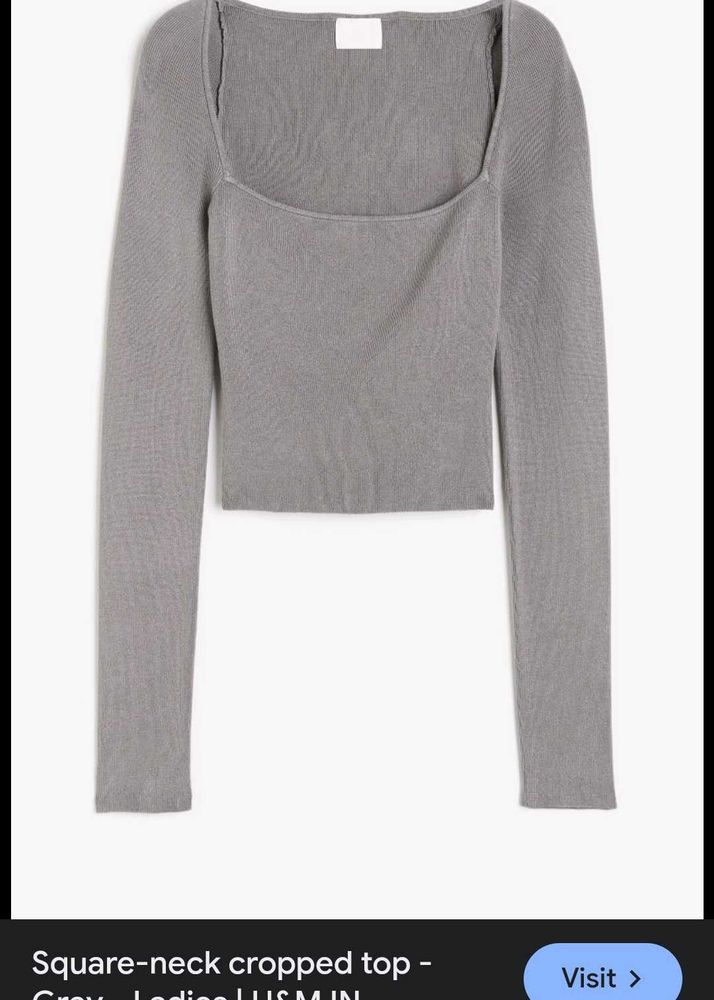 H&amp;M Square Neck Top 🤍