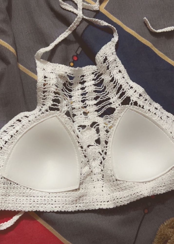 Crochet Halter Top - Boho Chic