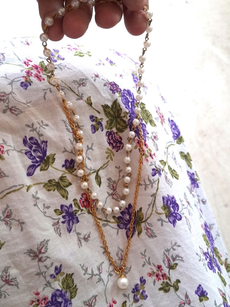 Brand New Double Layer Pearl Necklace