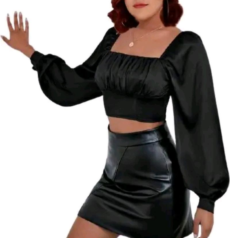 Black Crop Tops**
