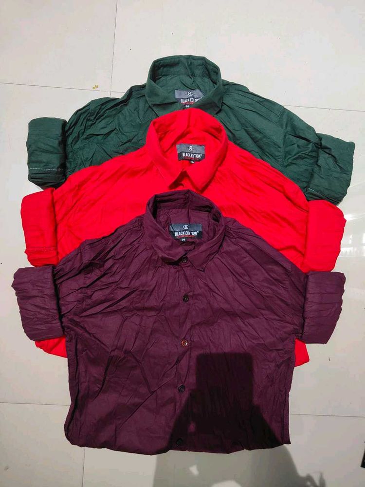 Colorful Collared Shirts - Bundle of 3