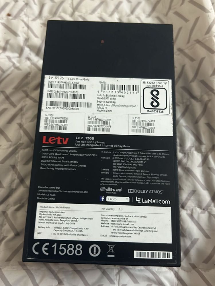 Letv Le 2 X526 phone