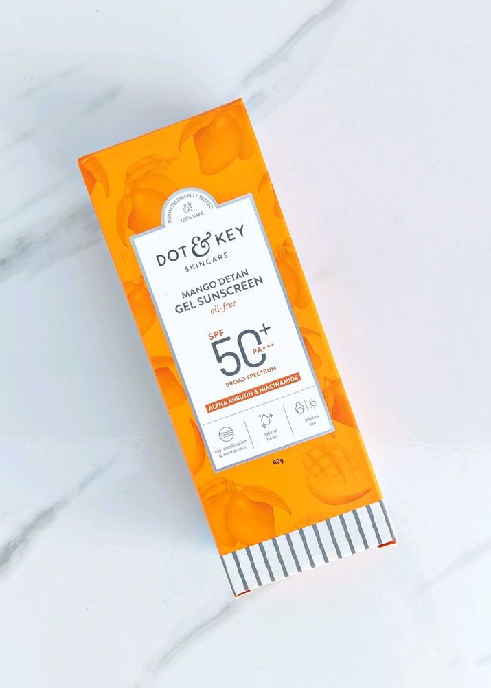 Dot &amp; Key Mango + Detan Gel Sunscreen oil free 80g