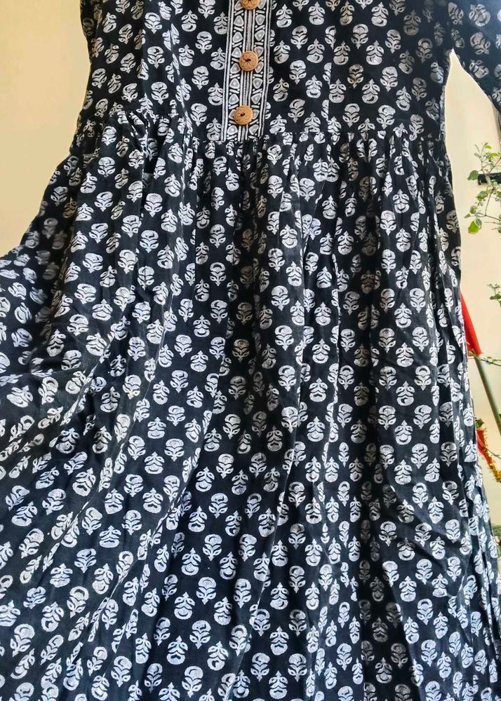 Floral Print Ethnic Kurta