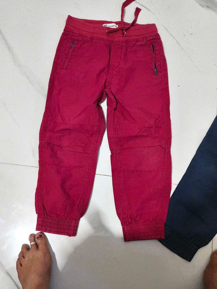 Red Boys Joggers