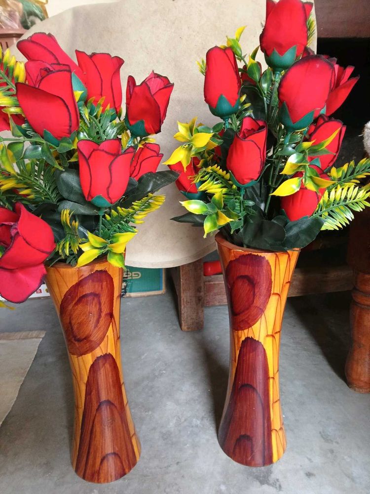 Wooden Flower Pot
