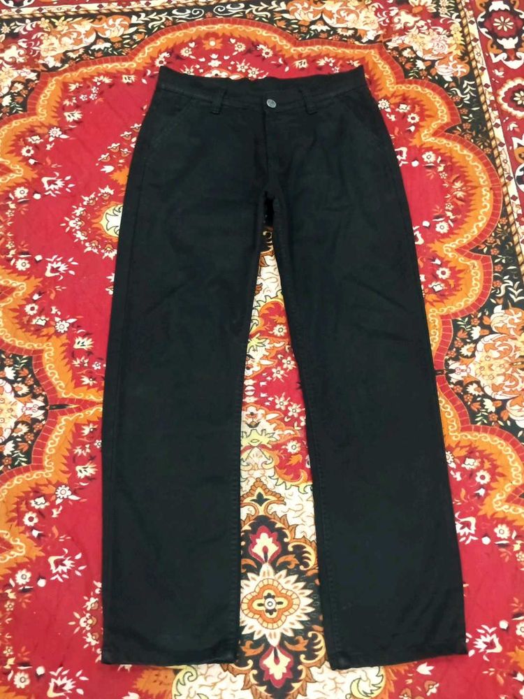 Black Straight Leg Jeans