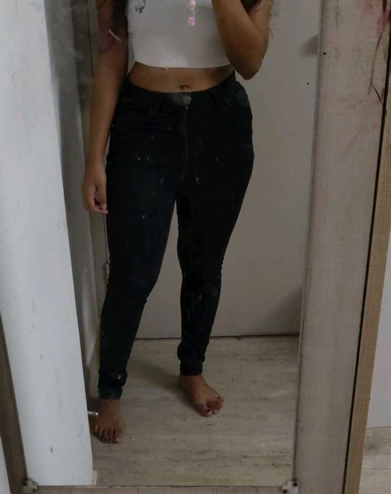 Black Faded Jeans