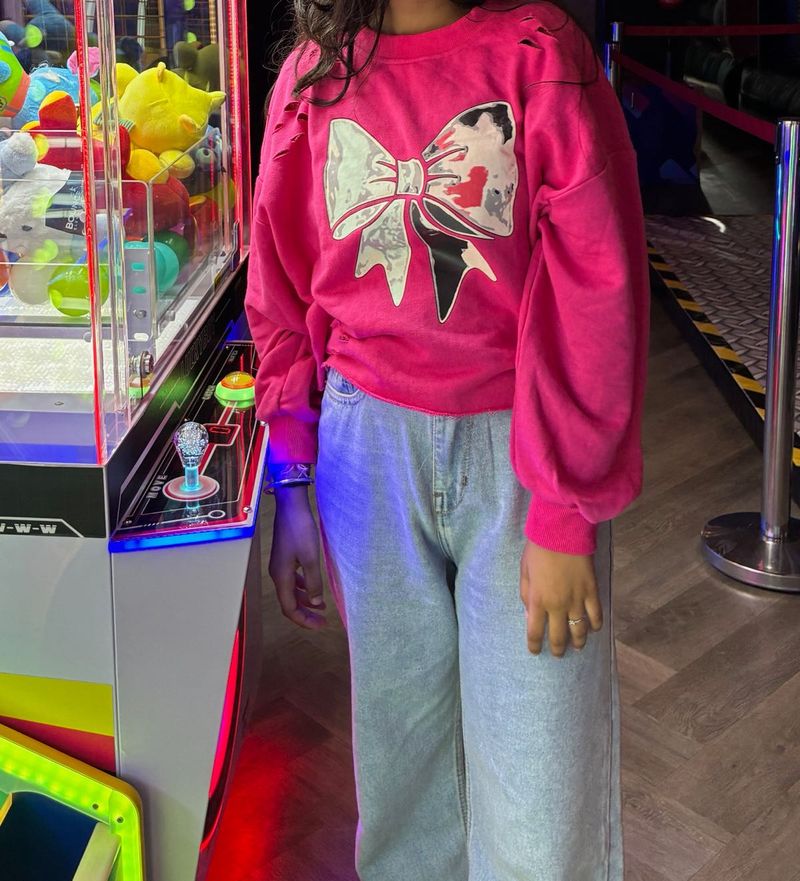 Pink Bow Sweatshirt