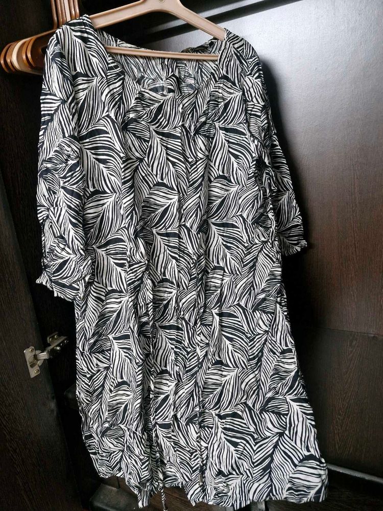 Leaf Print Dress