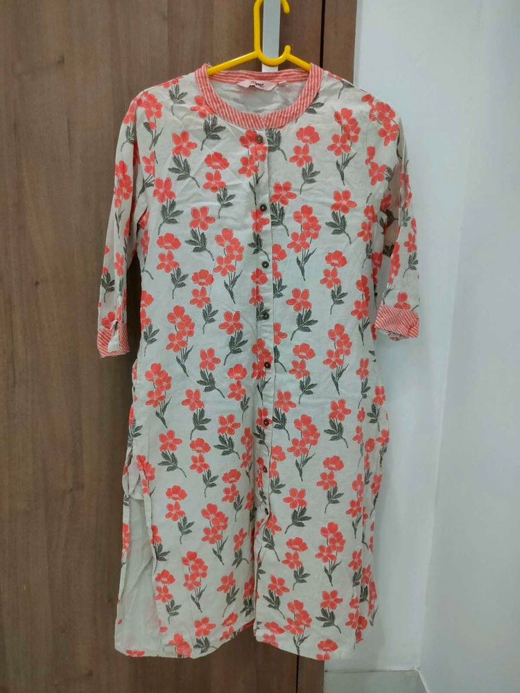 Floral Kurti 🧡🌺