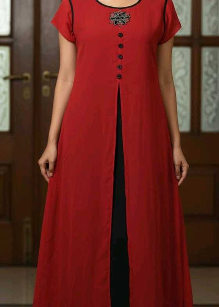 Elegant Red Dress 💗