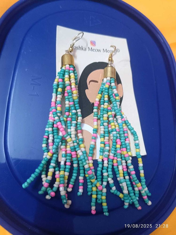 New Beaded Long Earing