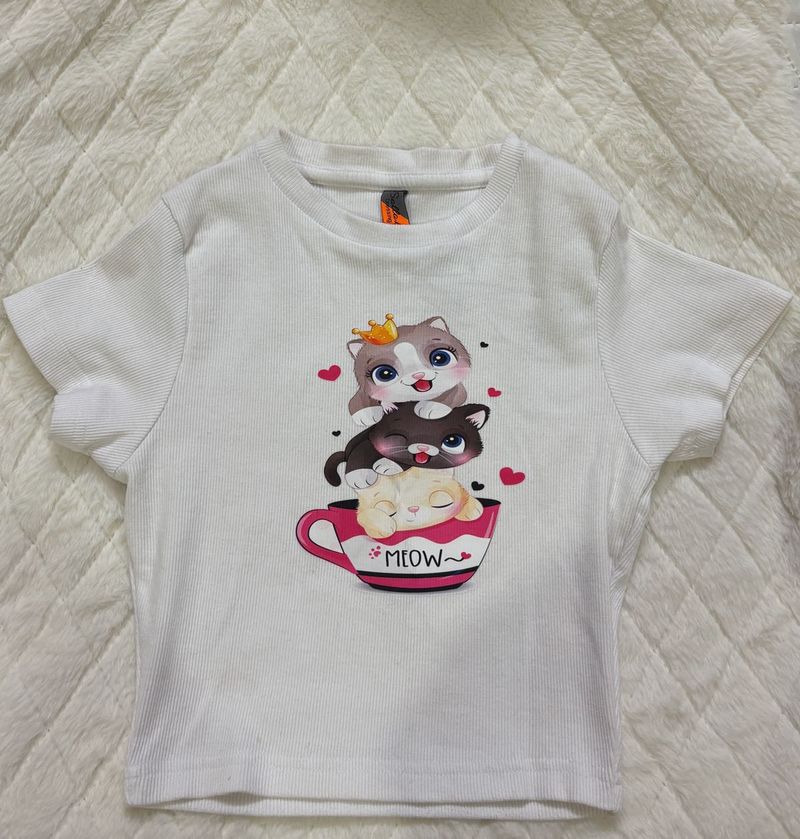 Cute Kitty Graphic baby  Tee