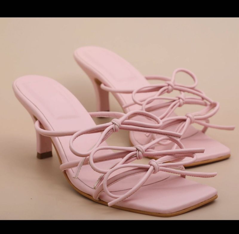 Pink Multi-Bow Heels