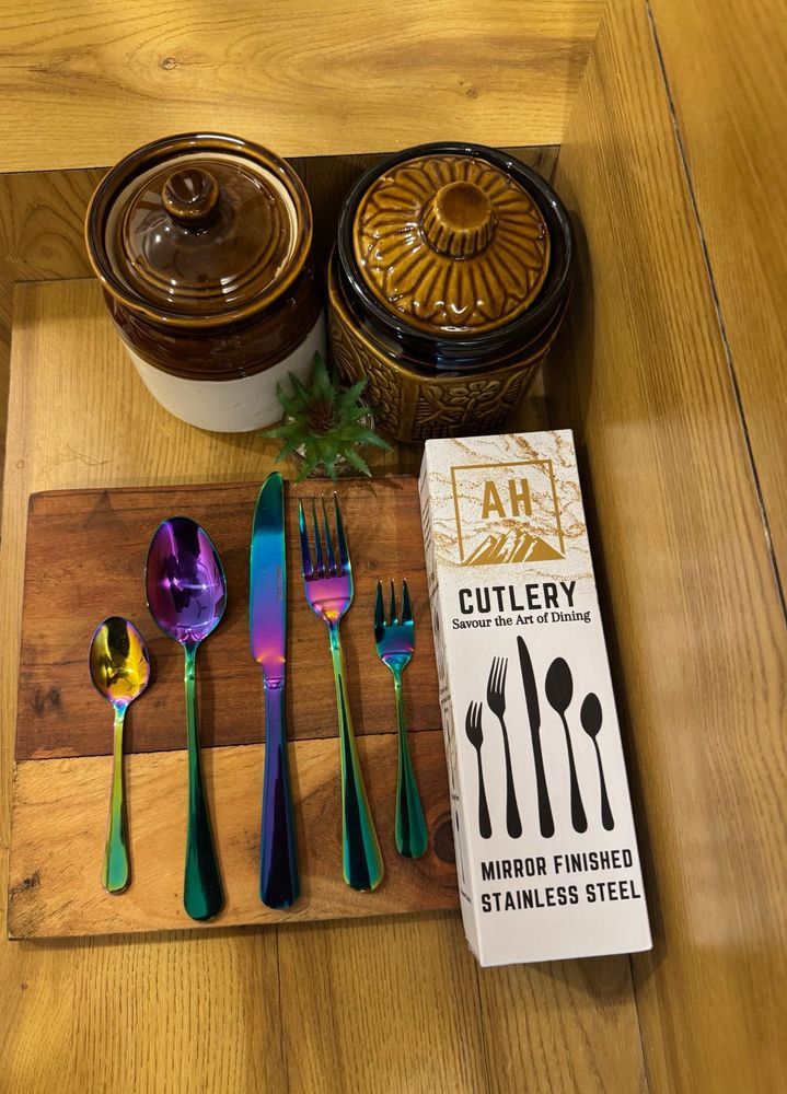 Rainbow Mirror Finish Cutlery Set