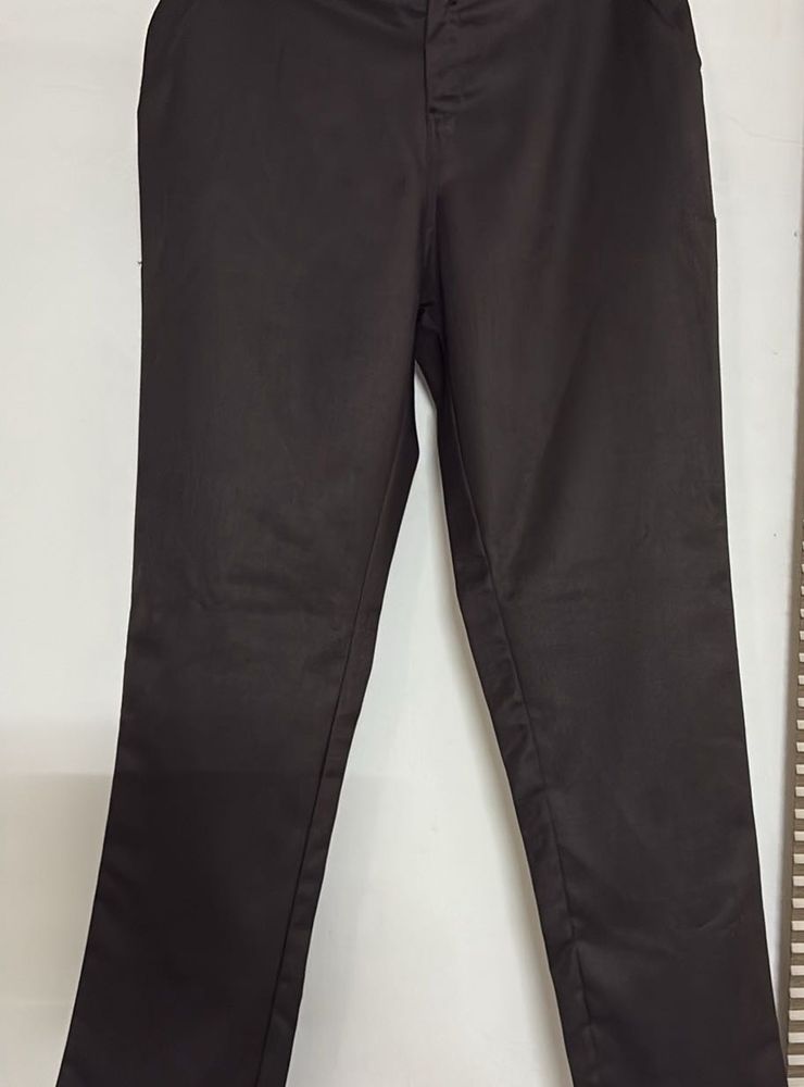 Brown Formal Straight Trouser