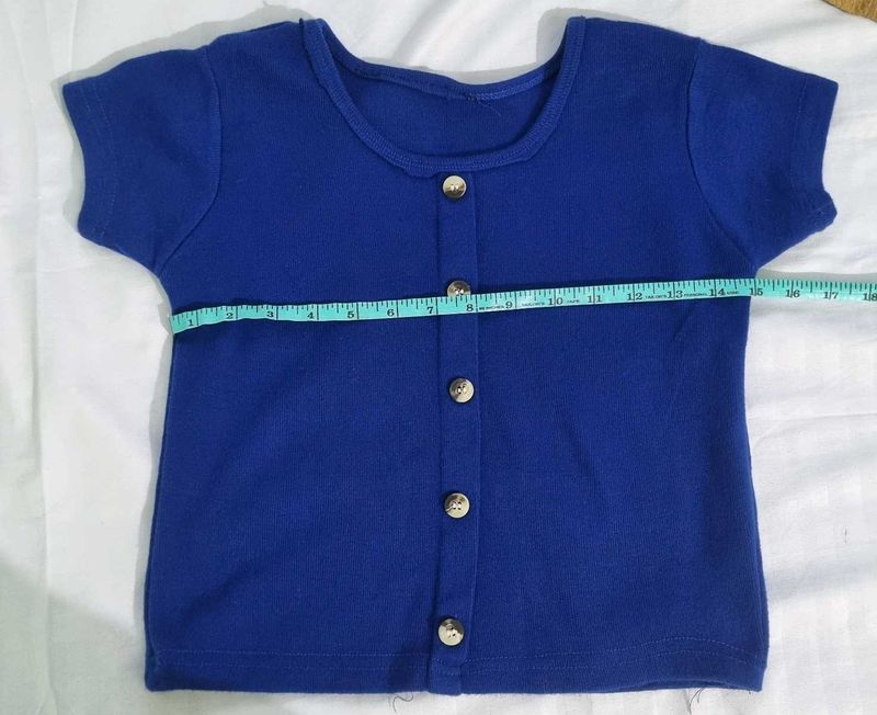 Button Down Ribbed Top