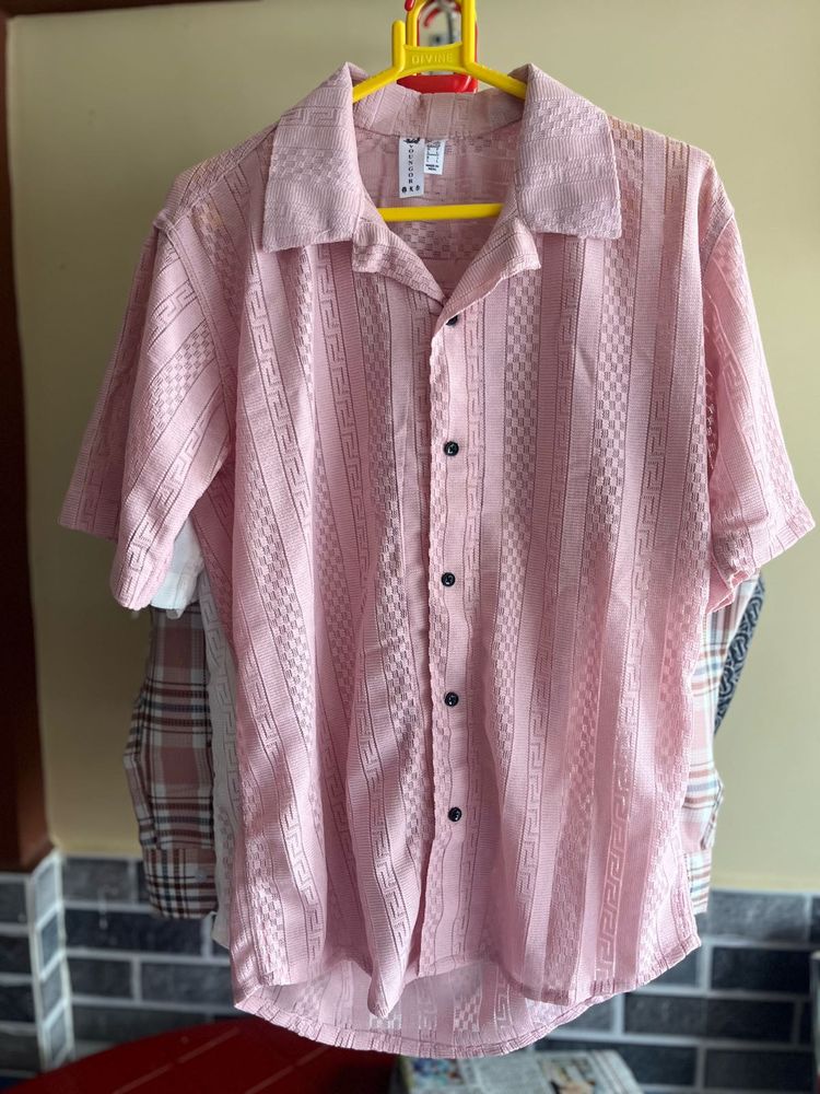 Pink Patterned Shirt