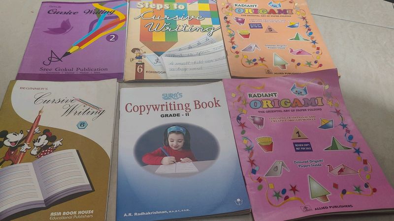 Cursive Writing, Origami Books