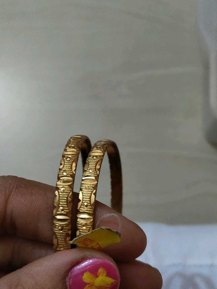 Gold-Plated Bangle Set