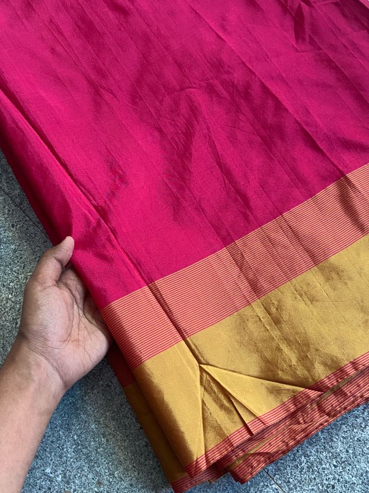 Pink &amp; Gold Saree