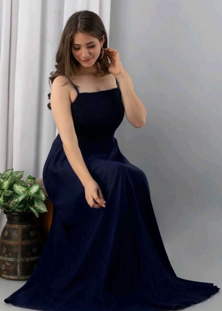 Navy Blue Maxi Dress