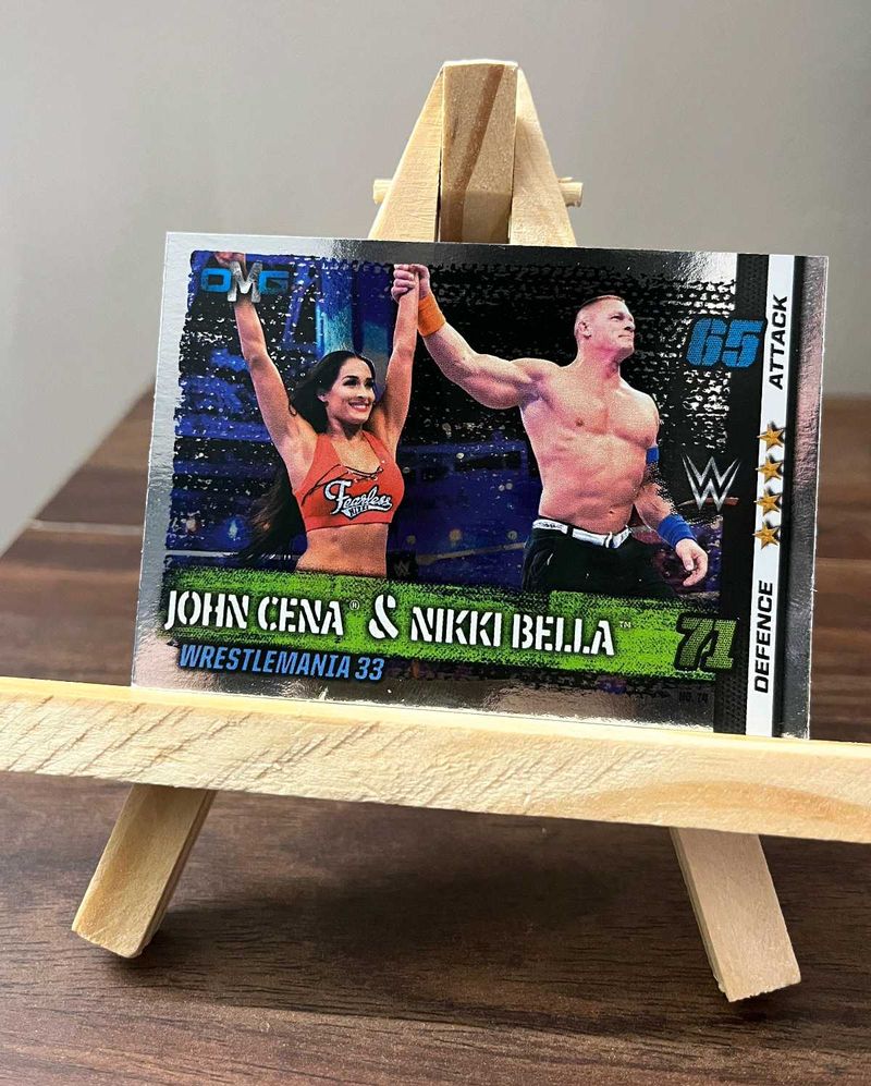 WWE Offical John Cena &amp; Nikki Bella Topps Card