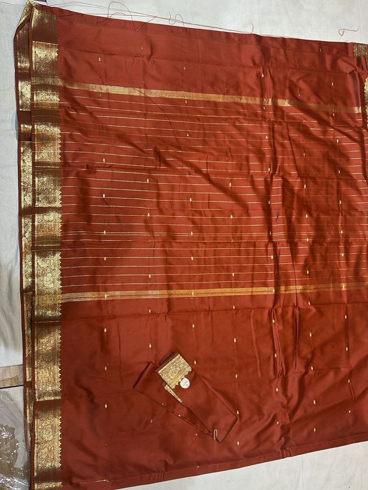 pure silk with border