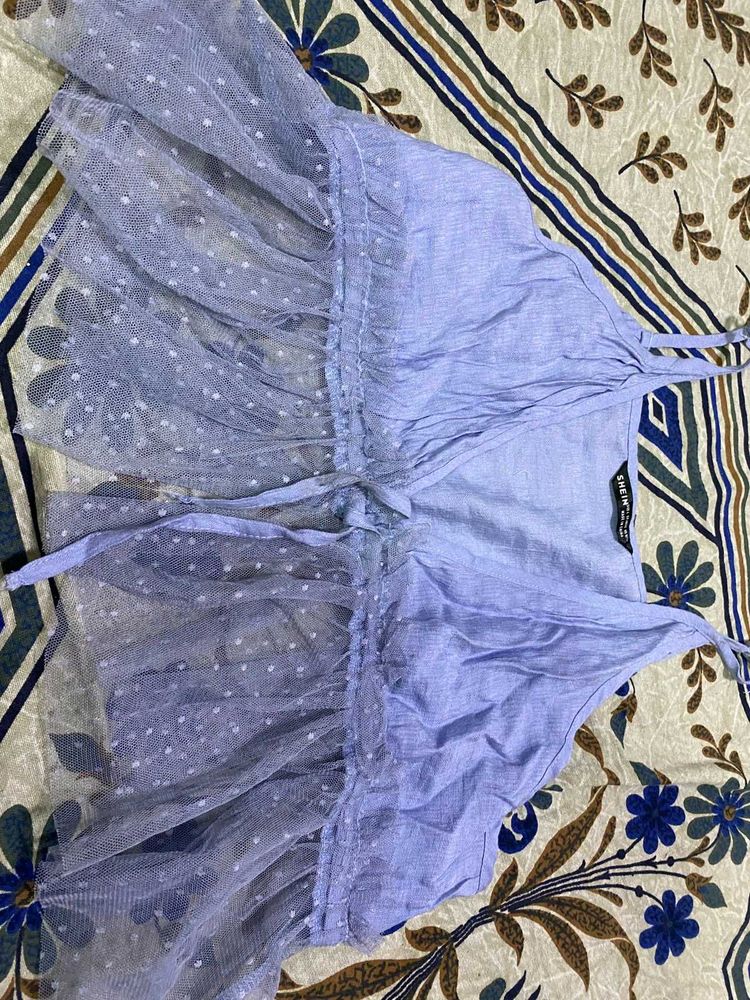 Blue Beach Wear Top