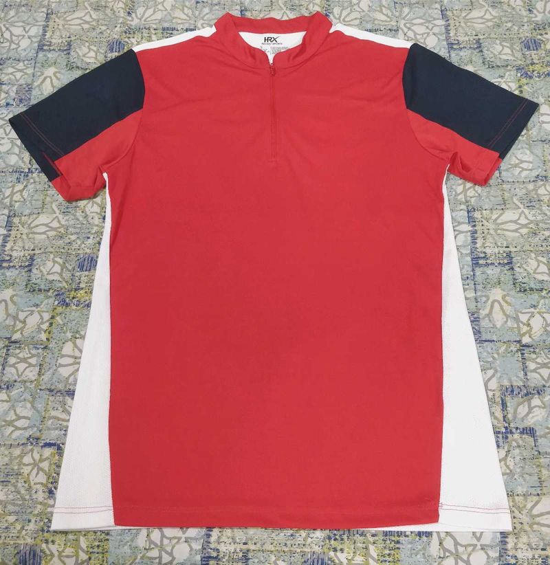 Red-White Sports Tshirt HRX