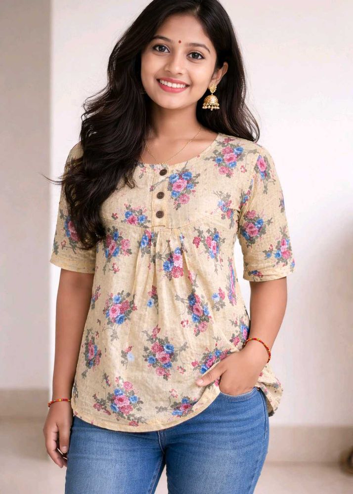 Floral Print Casual Top