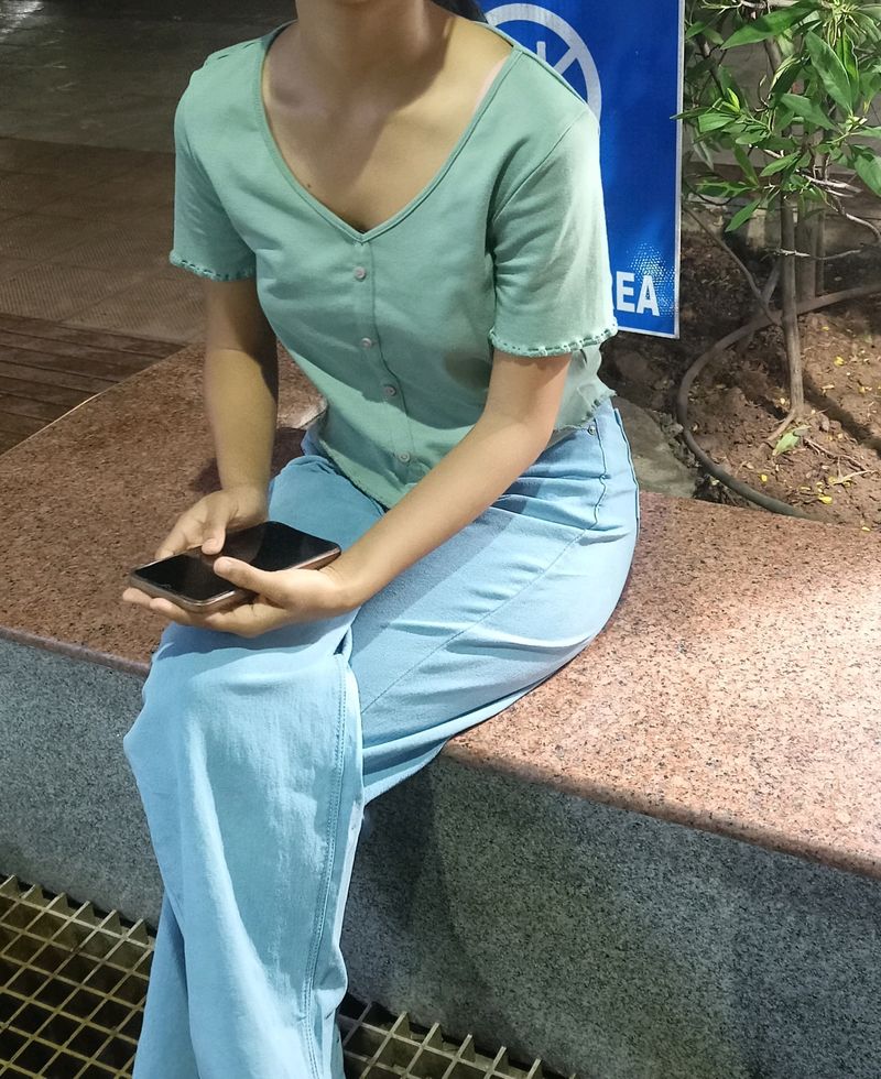 Mint Green Button-Down Top