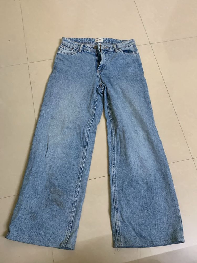 Wide Leg Denim Jeans