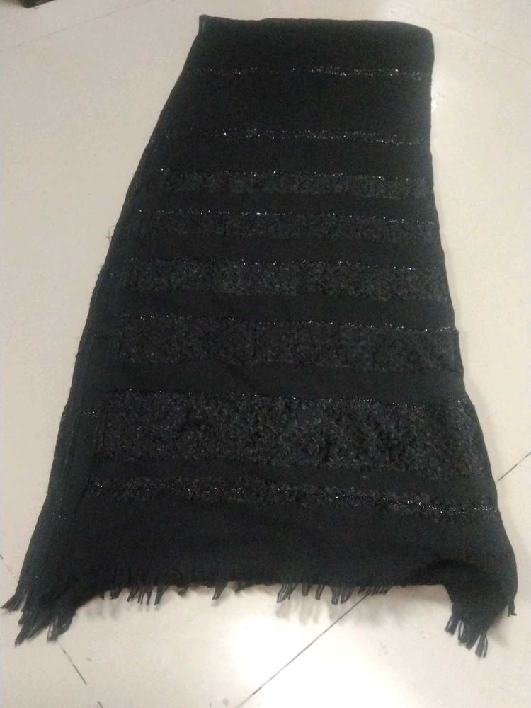 Black Embellished Scarf
