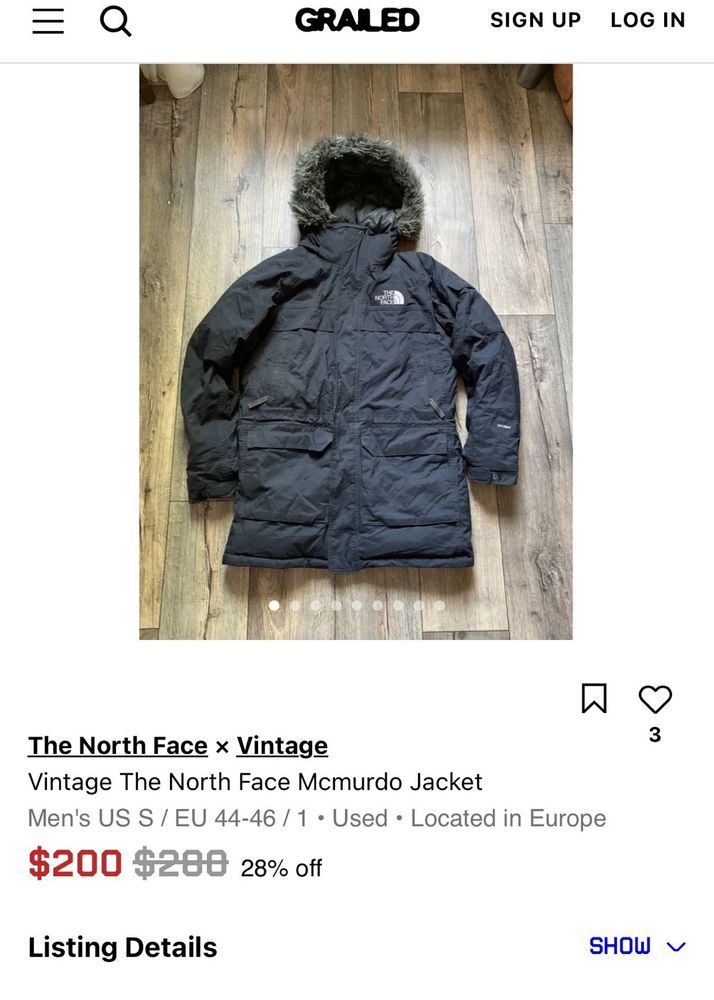 Vintage North Face McMurdo Jacket