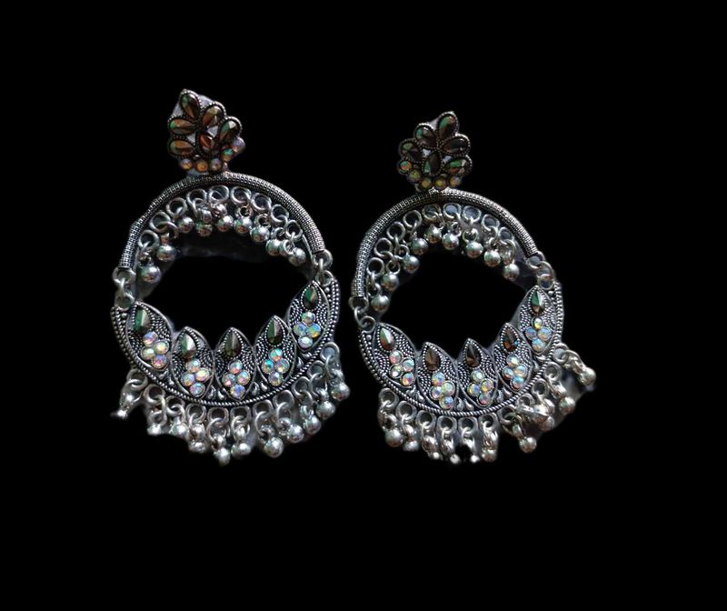 Silver Tone Dangle Earrings
