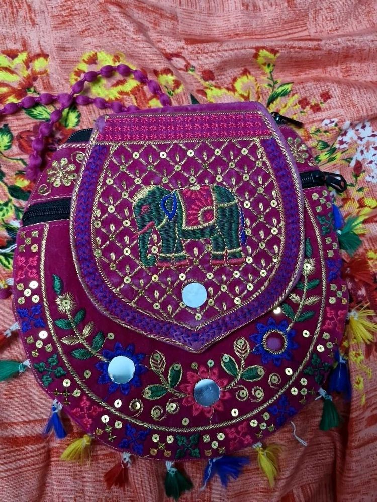 Dark Pink Shade Shoulder Bag ,